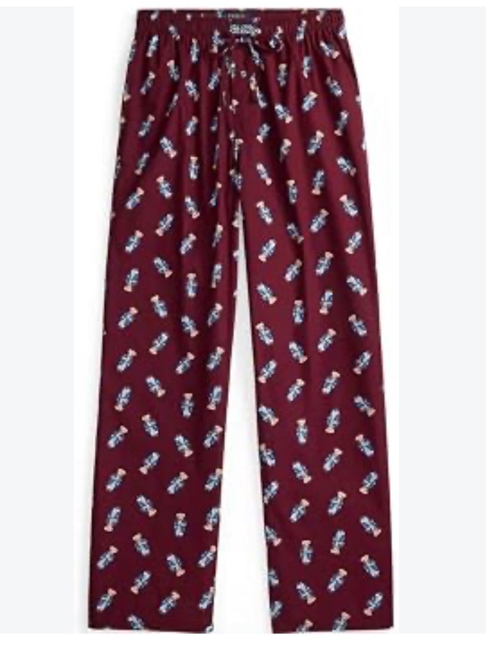 Men’s Ralph Lauren Bear-Pattern Lounge Pajama Pants